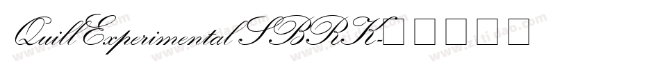 Quill Experimental S BRK字体转换